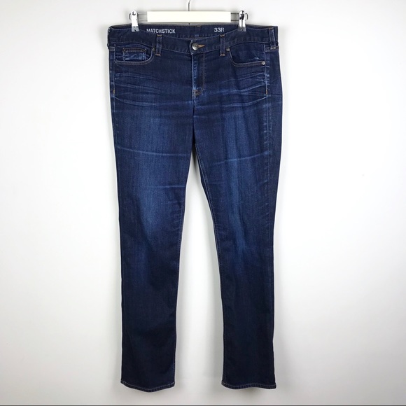 J. Crew Denim - J. Crew Size 33 Matchstick Straight Leg Jeans Dark